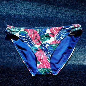 DECREE LEAF PRINT HIPSTER BIKINI BOTTOMS SIZE S &L